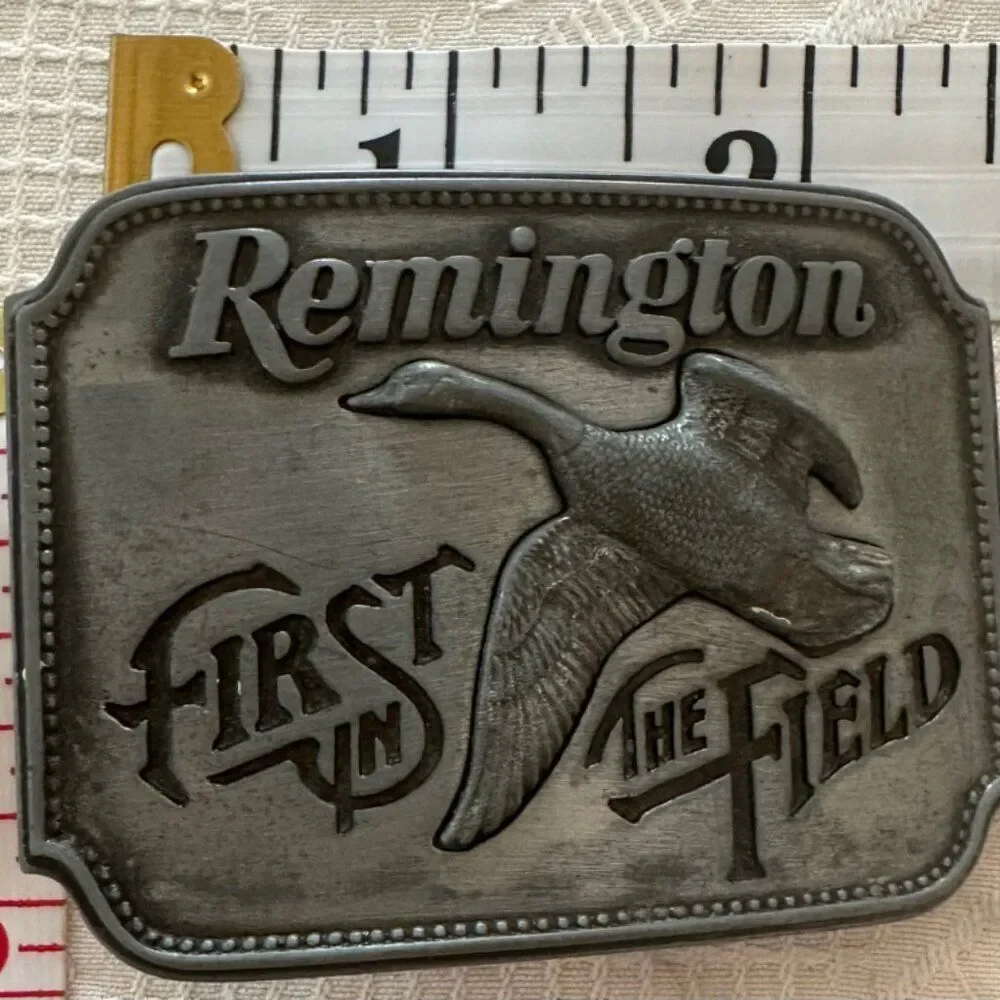 Remington First in the Field Belt Buckle, Canada Goose Vintage